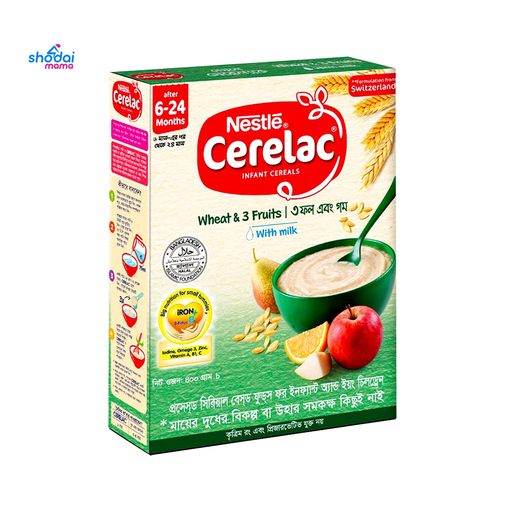 Nestle Cerelac Wheat & 3 Fruits with Milk (6-24m) - 350gm